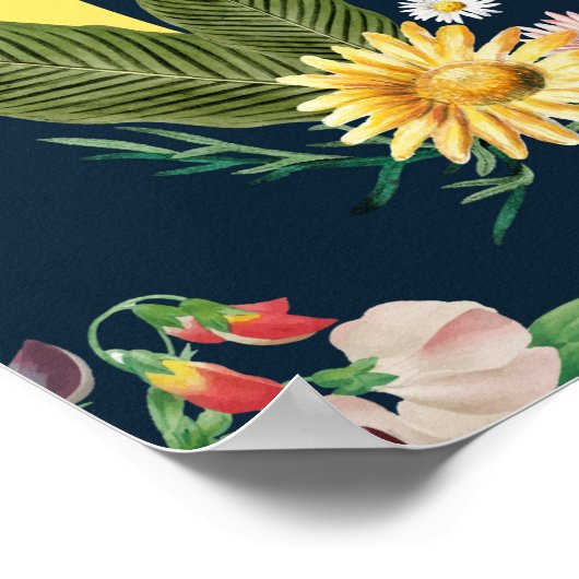 Monogramm Poster (Ecke)