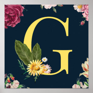 Monogramm Poster