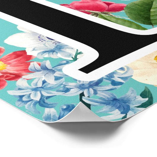 Monogramm Poster (Ecke)