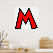 Monogramm Poster (Küche)