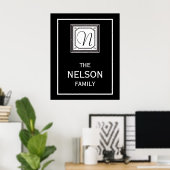 Monogramm-Poster Poster (Heimbüro)