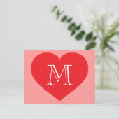 Monogramm Postkarte (Stehend Vorderseite)