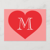 Monogramm Postkarte (Vorderseite)