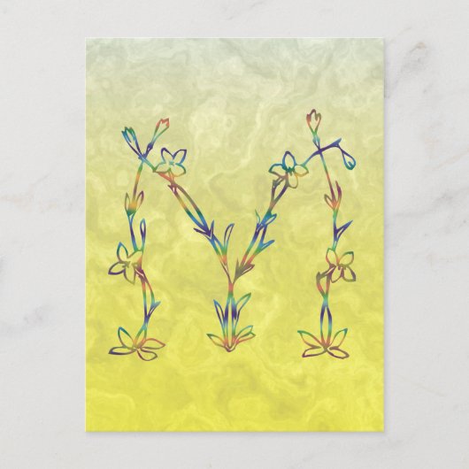 MONOGRAMM POSTKARTE (Vorderseite)