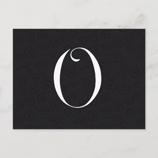 Monogramm Postkarte (Vorderseite)