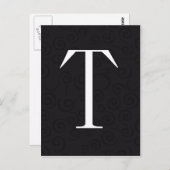 Monogramm Postkarte (Vorne/Hinten)