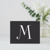 Monogramm Postkarte (Stehend Vorderseite)