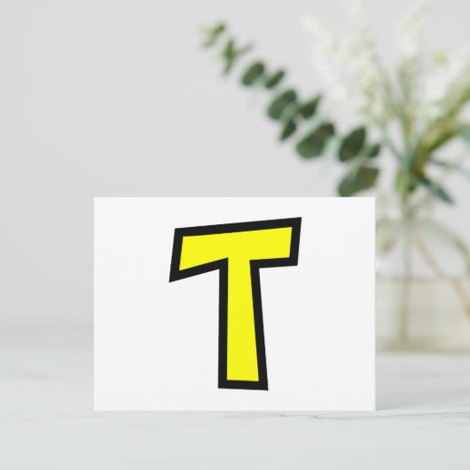 Monogramm Postkarte (Stehend Vorderseite)