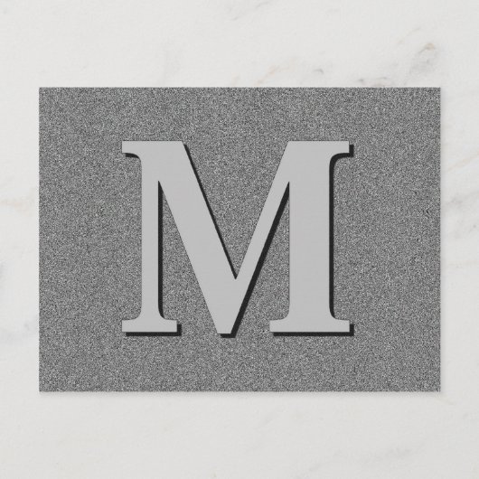 Monogramm Postkarte (Vorderseite)