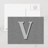 Monogramm Postkarte (Vorne/Hinten)