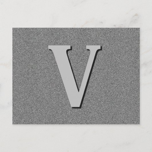 Monogramm Postkarte (Vorderseite)