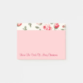 Monogramm-Postnotizen Post-it Klebezettel (Vorderseite)