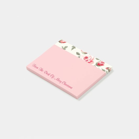 Monogramm-Postnotizen Post-it Klebezettel (angewinkelt)