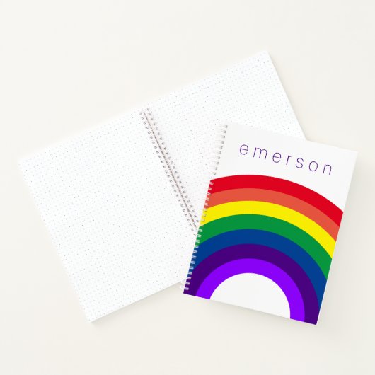 Monogramm Primärrainbow Notizblock (Innenseite)