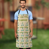 Monogramm pro Tag des Golfmusters Schürze