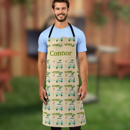 Monogramm pro Tag des Golfmusters Schürze