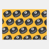 Monogramm-Puffer für Eishockeymnastik Geschenkpapier Set (Vorderseite 3)