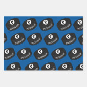 Monogramm-Puffer für Eishockeymnastik Geschenkpapier Set (Vorderseite 3)