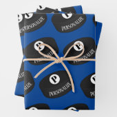 Monogramm-Puffer für Eishockeymnastik Geschenkpapier Set (Beispiel)