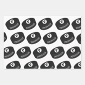 Monogramm-Puffer für Eishockeymnastik Geschenkpapier Set (Vorderseite 3)