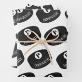 Monogramm-Puffer für Eishockeymnastik Geschenkpapier Set (Beispiel)