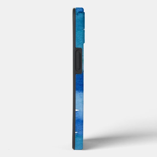 Monogramm-Punktmuster - blau und grün Case-Mate iPhone Hülle (Rückseite / Rechts)