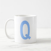Monogramm Q Initial Kaffeetasse (Links)