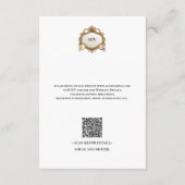Monogramm QR-Code-Beilagekarte Begleitkarte (Rückseite)