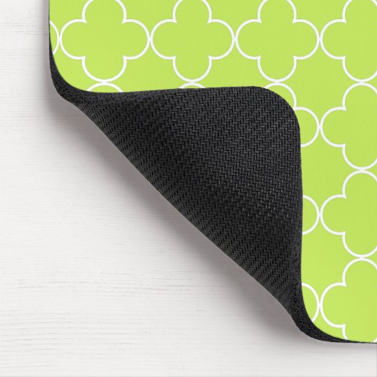 Monogramm Quatrefoil Mausunterlage - Limon Mousepad (Ecke)