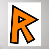 Monogramm R Poster (Vorne)