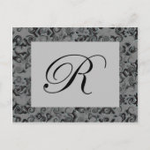 Monogramm R Postkarte (Vorderseite)
