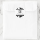 Monogramm R Runder Aufkleber (Tasche)