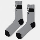 "Monogramm R" Socken (Linkes Detail)