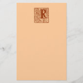 Monogramm R stationär Briefpapier (Vorderseite)
