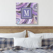 Monogramm | Rain Leinwanddruck (Insitu (Schlafzimmer))