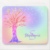 Monogramm Rainbow Mouse Pad Mousepad (Vorne)