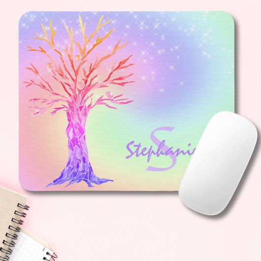 Monogramm Rainbow Mouse Pad Mousepad