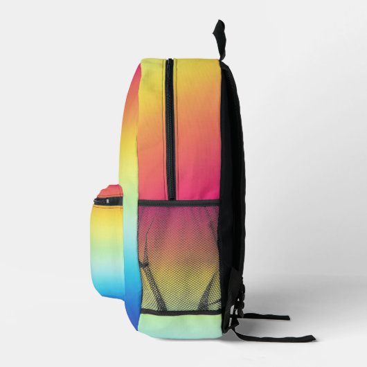 Monogramm Rainbow-Rucksack Bedruckter Rucksack (Rechts)