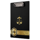 Monogramm | Recht | Rechtsanwälte | DIY Text Klemmbrett (Links)