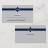 Monogramm-Rechtsanwalt am Gesetz - Visitenkarte (Vorne/Hinten)