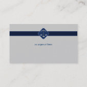 Monogramm-Rechtsanwalt am Gesetz - Visitenkarte (Rückseite)