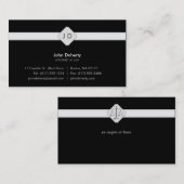 Monogramm-Rechtsanwalt am Gesetz - Visitenkarte (Vorne/Hinten)