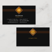 Monogramm-Rechtsanwalt am Gesetz - Visitenkarte (Vorne/Hinten)