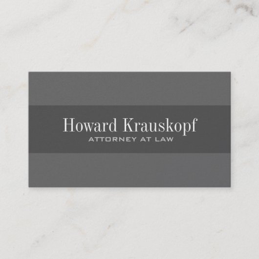 Monogramm-Rechtsanwalts-Visitenkarten Visitenkarte (Vorderseite)