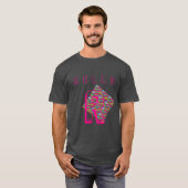 Monogramm-Regenbogen-diagonale Linien T-Shirt (Vorne ganz)