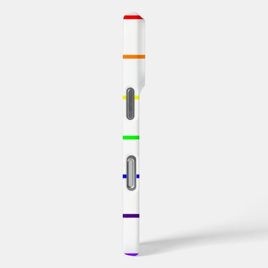 Monogramm Regenbogenstreifen Case-Mate iPhone Hülle (Rückseite / Rechts)