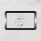 Monogramm, Reichtums-Strategie-Berater, Visitenkarte (Rückseite)