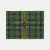 Monogramm-ReidTartan Fleecedecke (Vorderseite (Horizontal))