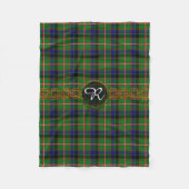 Monogramm-ReidTartan Fleecedecke (Vorderseite)