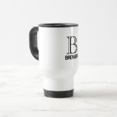Monogramm Reise/Tasse des Pendelverkehrs Reisebecher (Vorderseite Links)